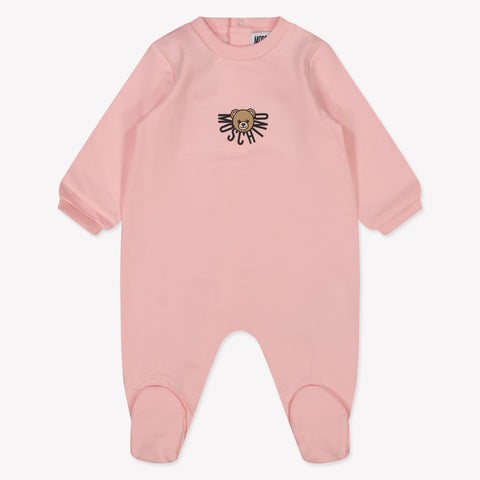 Moschino Baby Unisex Playsuit  Light Pink