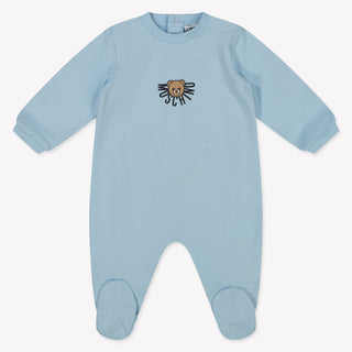 Moschino Baby Unisex Playsuit  Light Blue