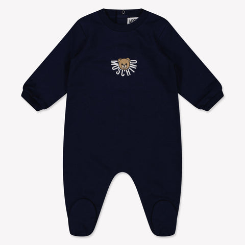 Moschino Baby Unisex Playsuit  Navy