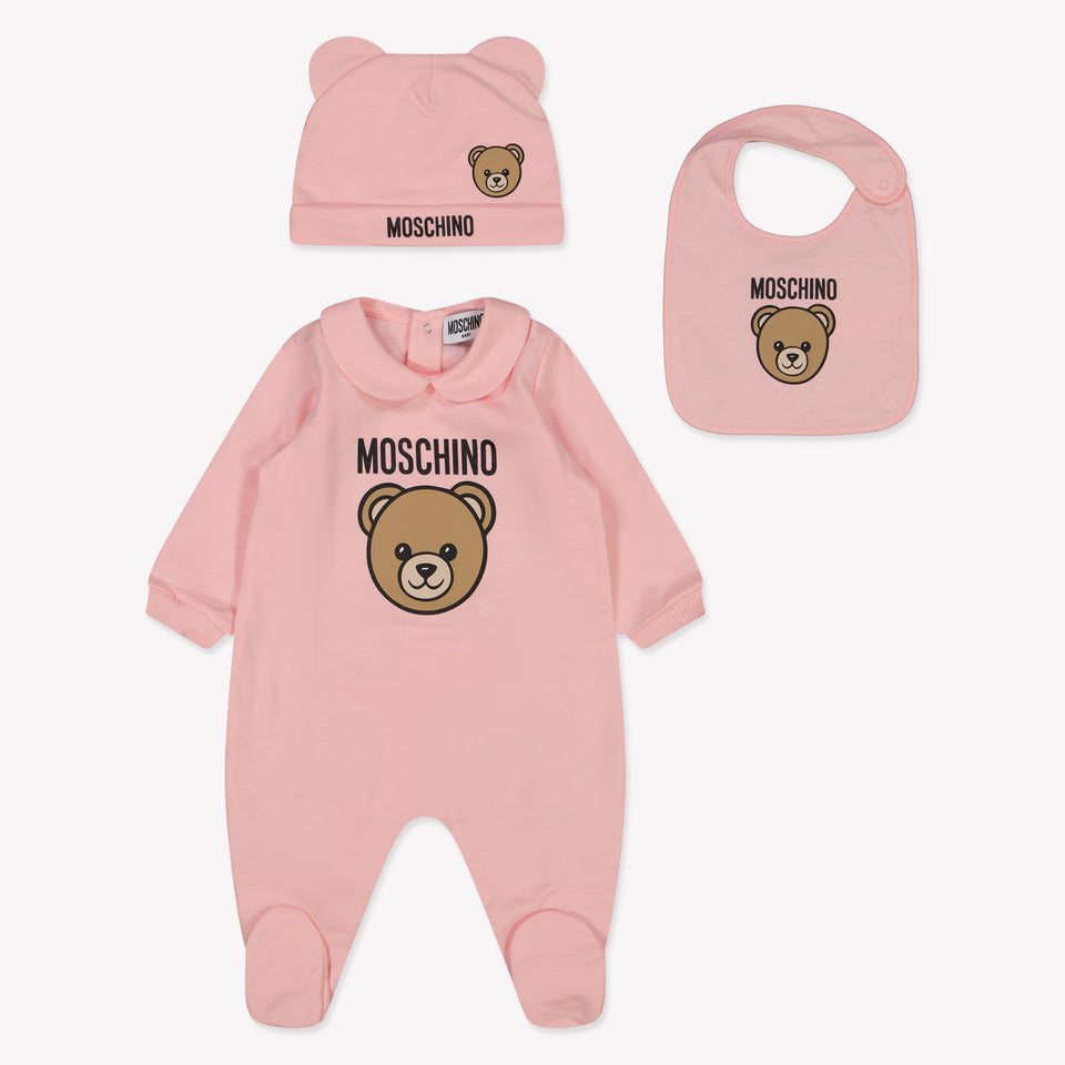 Moschino Baby Unisex Playsuit  Light Pink