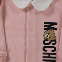 Moschino Baby Unisex Playsuit  Light Pink