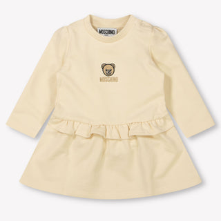 Moschino Baby Meisjes Jurk In Licht Beige