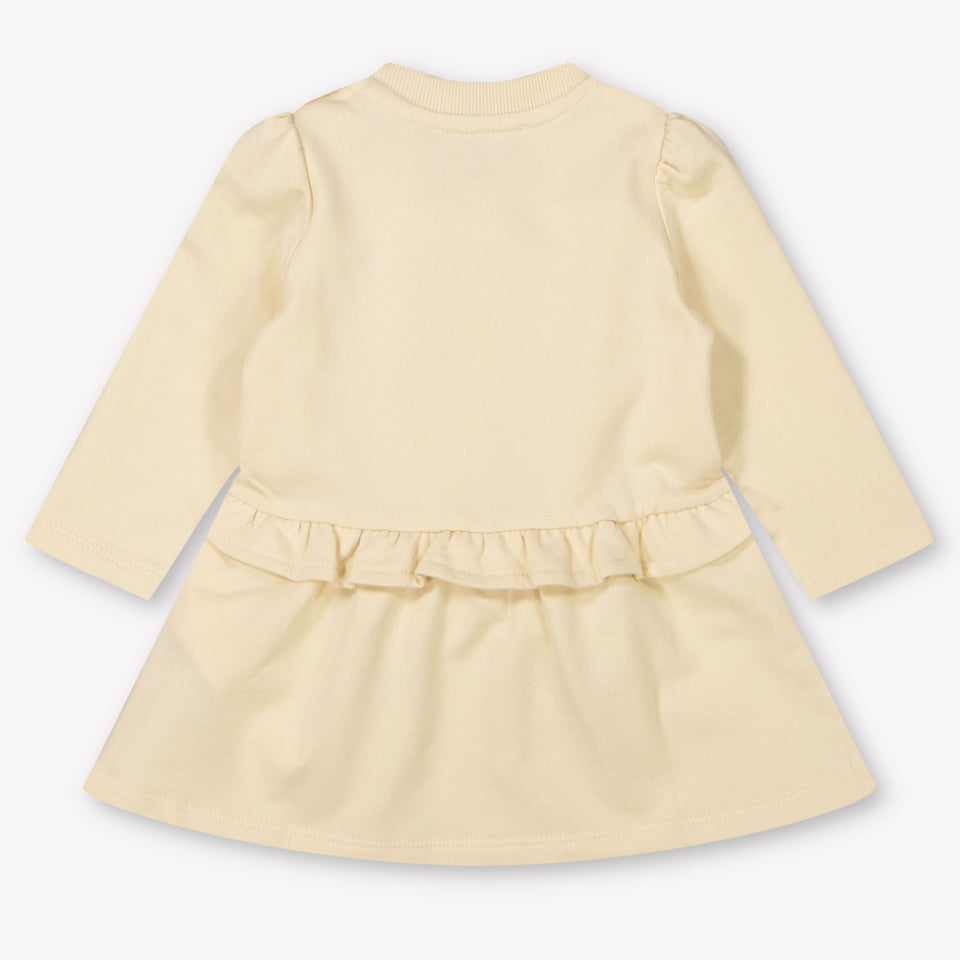 Moschino Baby Meisjes Jurk In Licht Beige