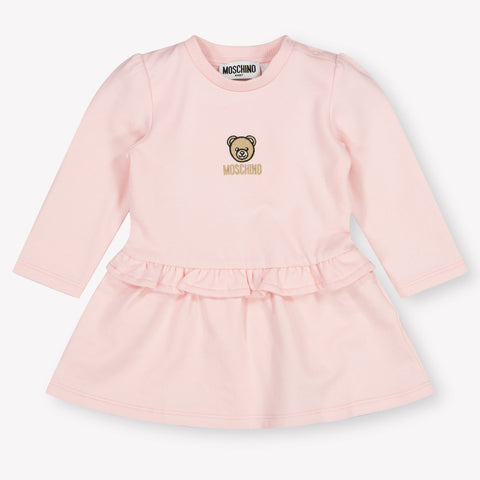 Moschino Baby Meisjes Jurk In Licht Roze
