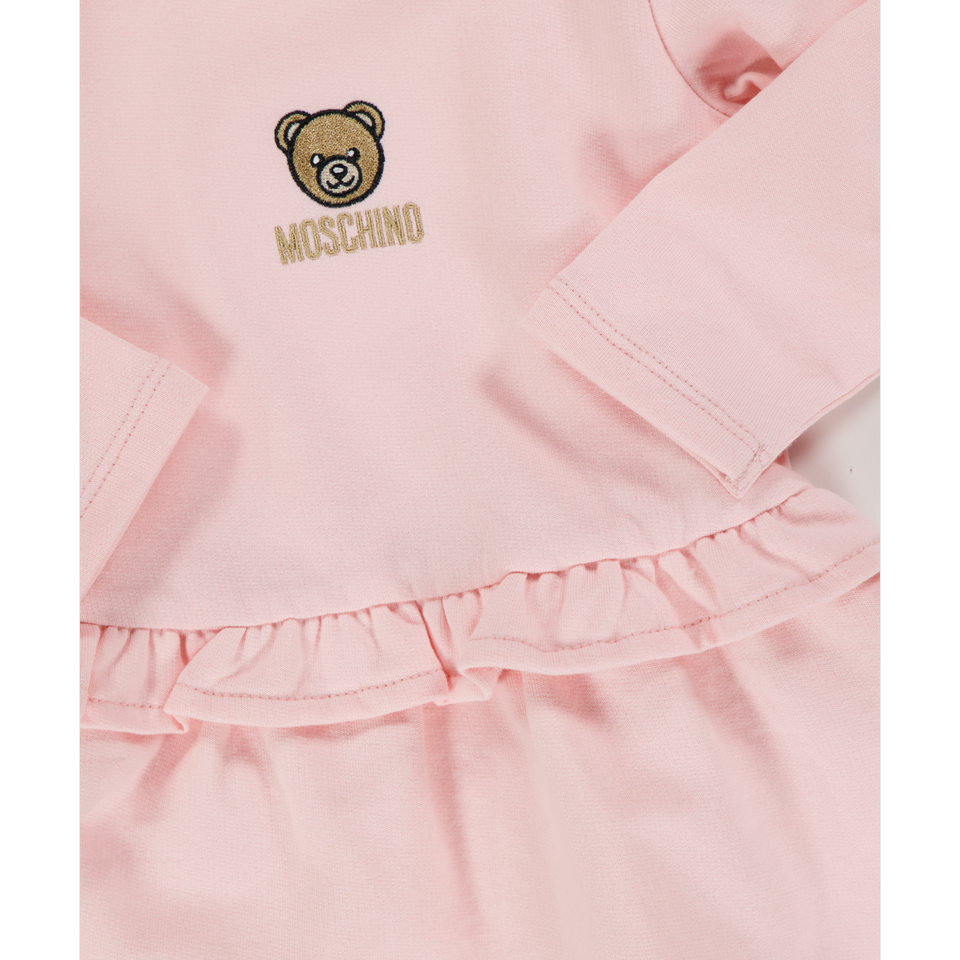 Moschino Baby Meisjes Jurk In Licht Roze