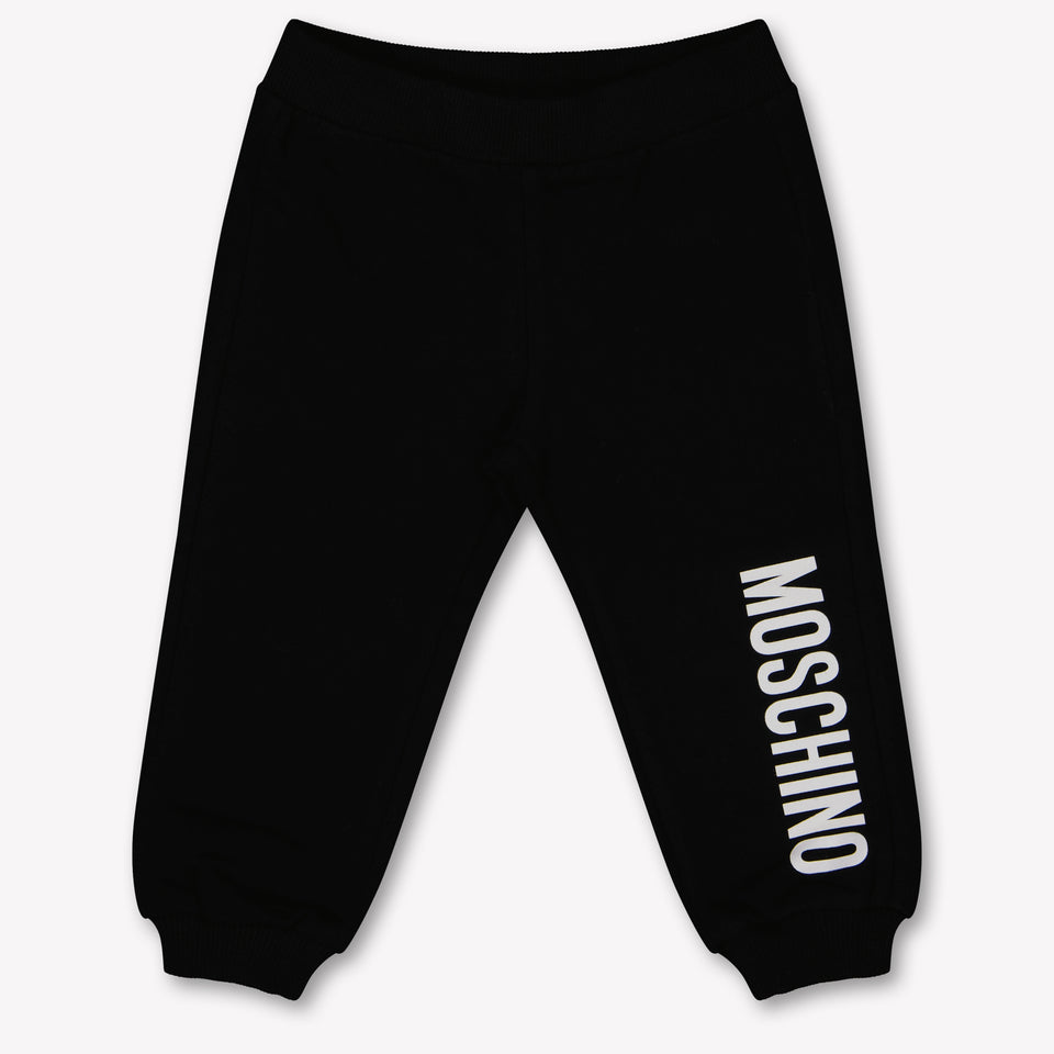 Moschino Baby Unisex Broek In Zwart