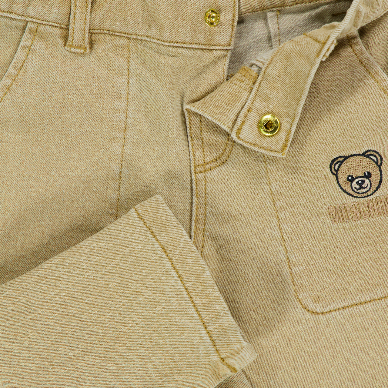 Moschino Baby Jongens Broek In Beige