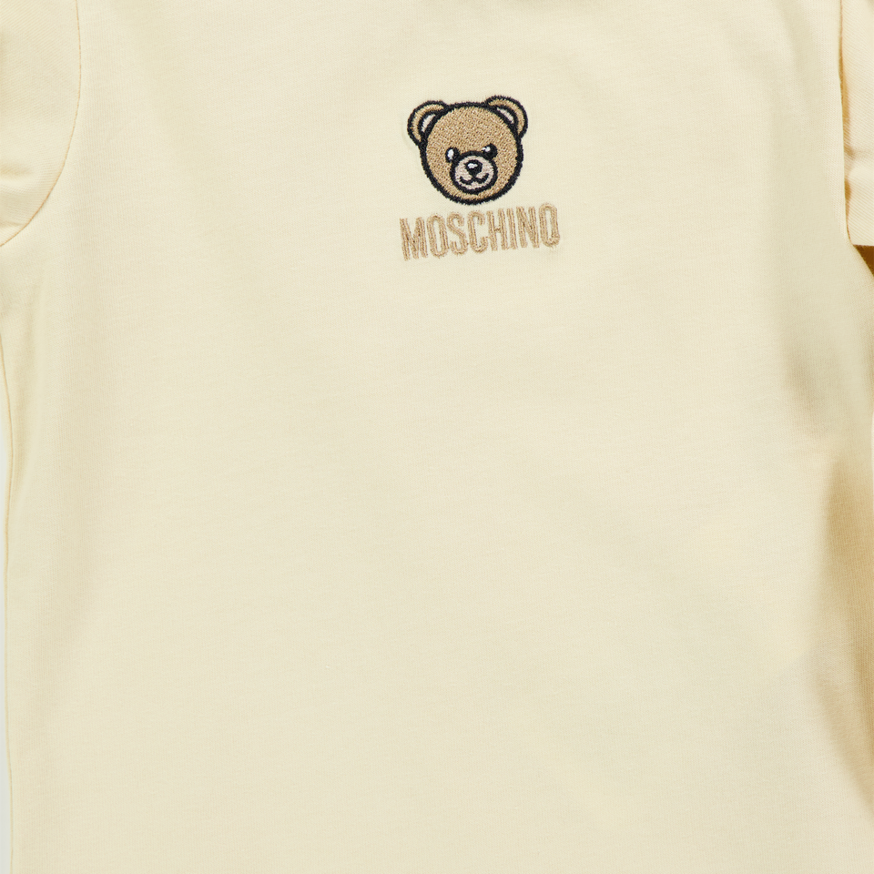 Moschino Baby Unisex T-Shirt  Light Beige
