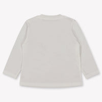 Moschino Baby Unisex T-Shirt In Off White