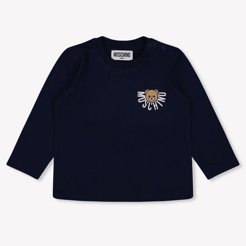 Moschino Baby Unisex T-Shirt  Navy