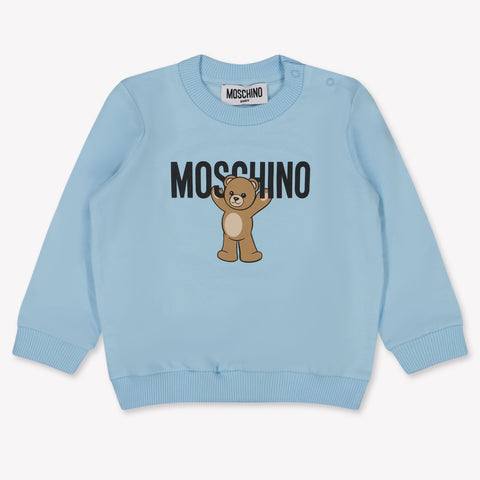 Moschino Baby Unisex Sweater  Light Blue