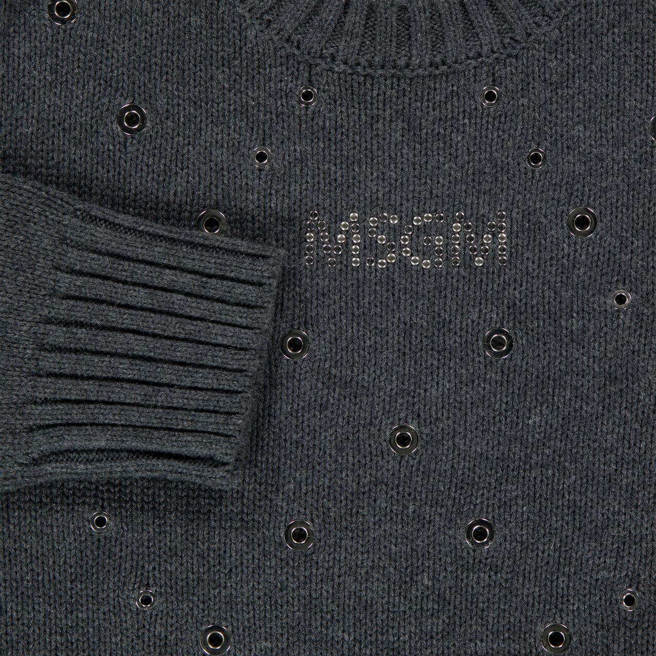 MSGM Kids Girls Sweater Gray