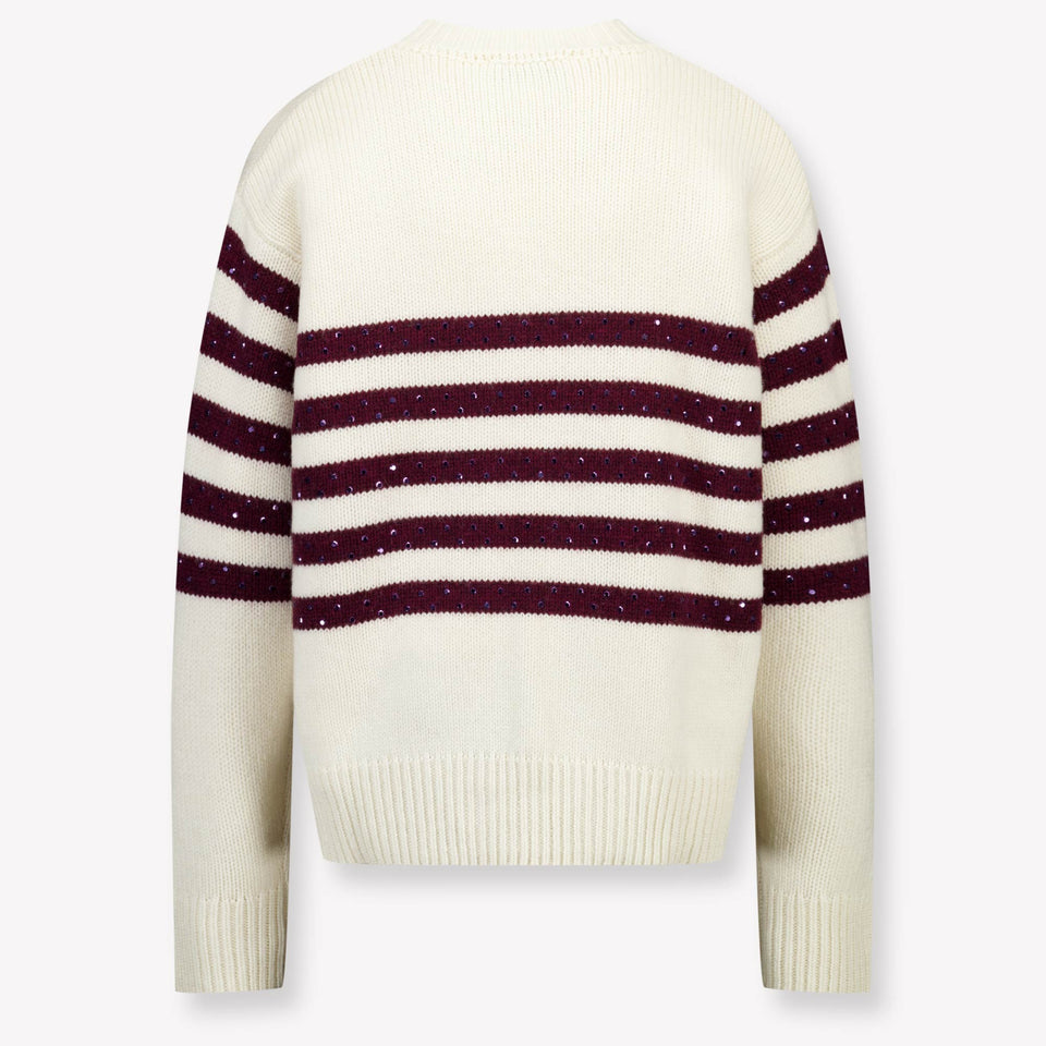 MSGM Kids Girls Sweater Offwhite