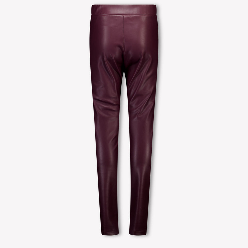 MSGM Kinder Meisjes Legging In Bordeaux