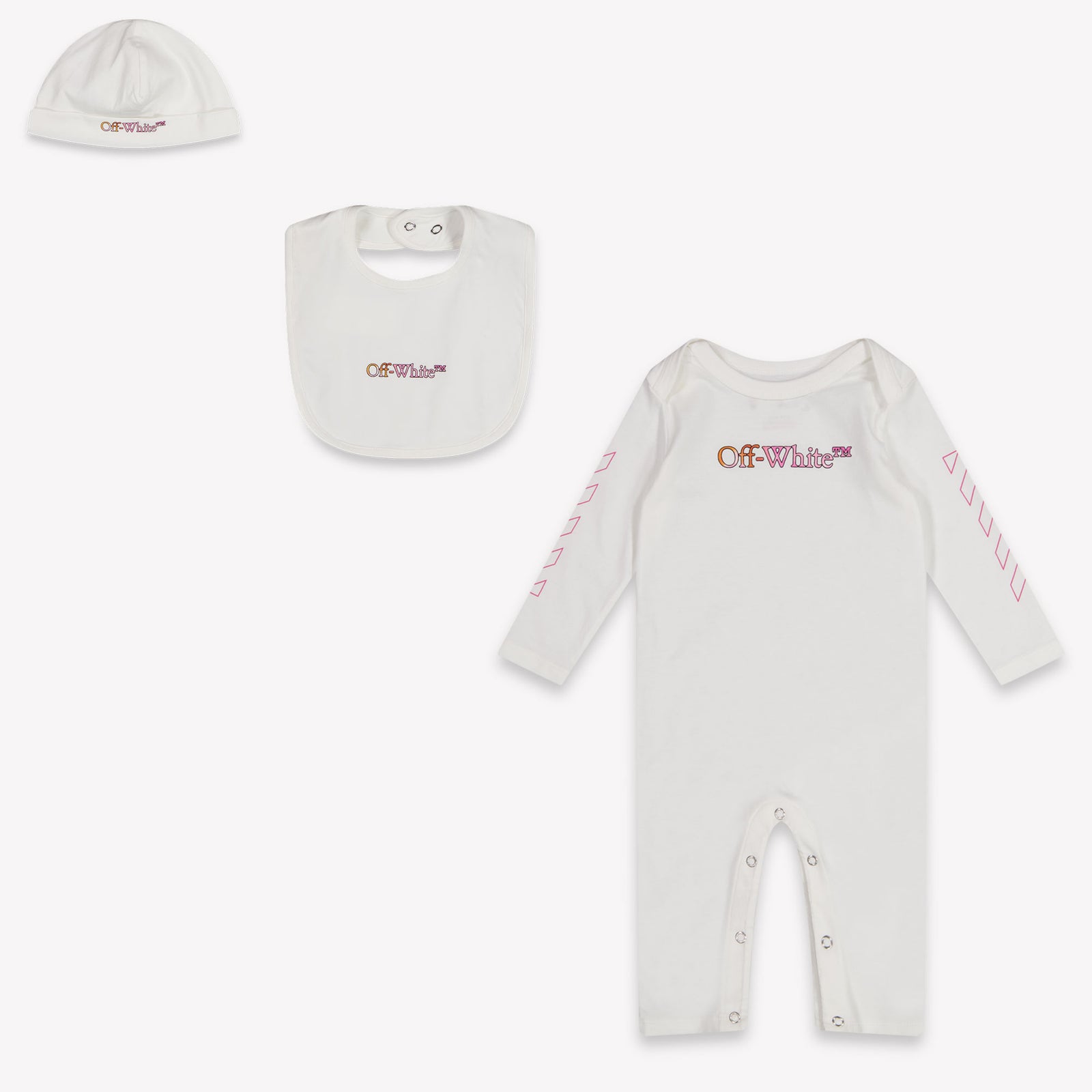 Off-White Baby Meisjes Boxpakje In Wit