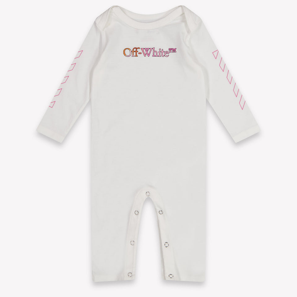 Off-White Baby Girls Playsuit  White