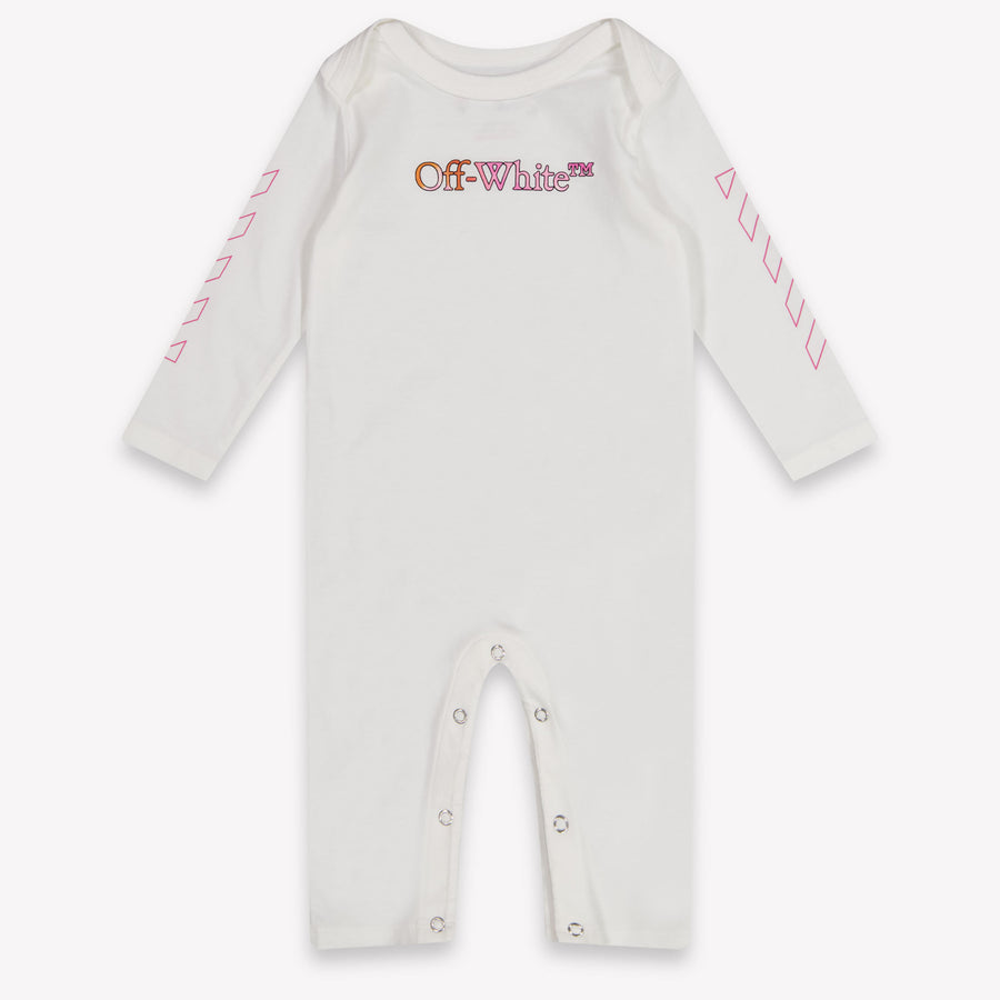 Off-White Baby Meisjes Boxpakje In Wit