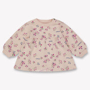 Off-White Baby Meisjes Jurk In Licht Roze