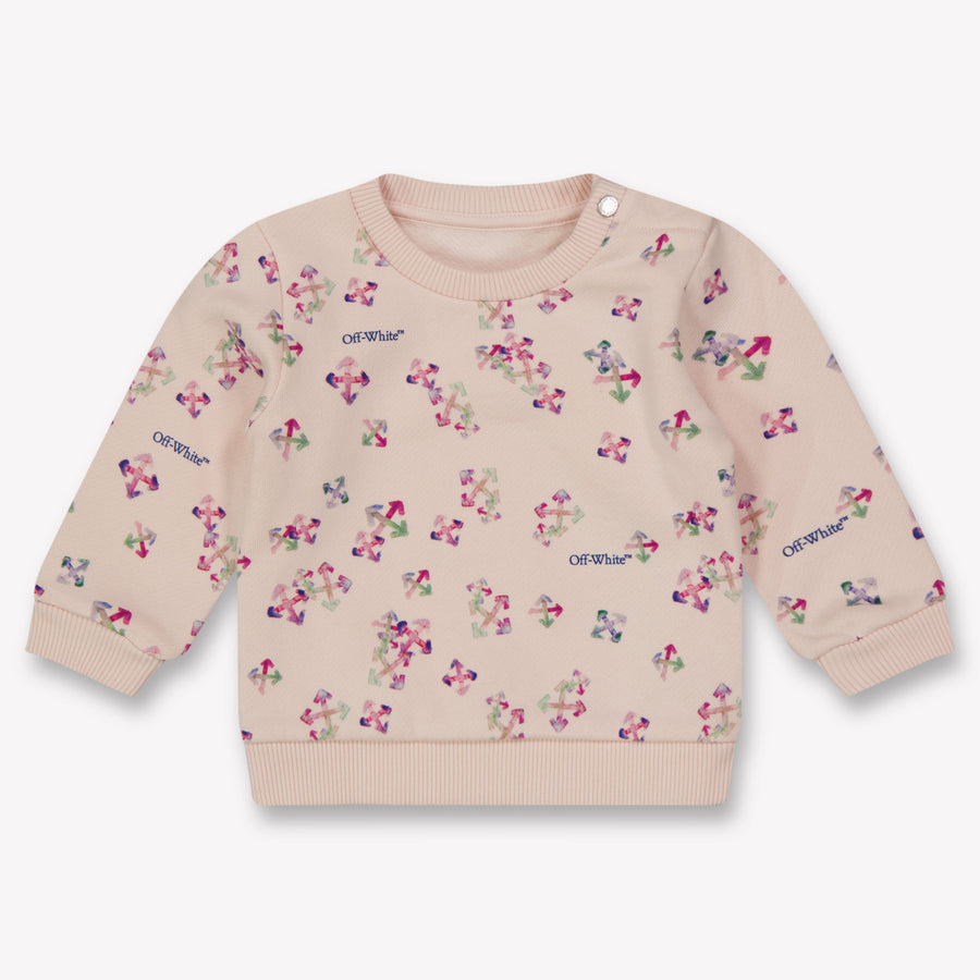 Off-White Baby Meisjes Trui In Licht Roze