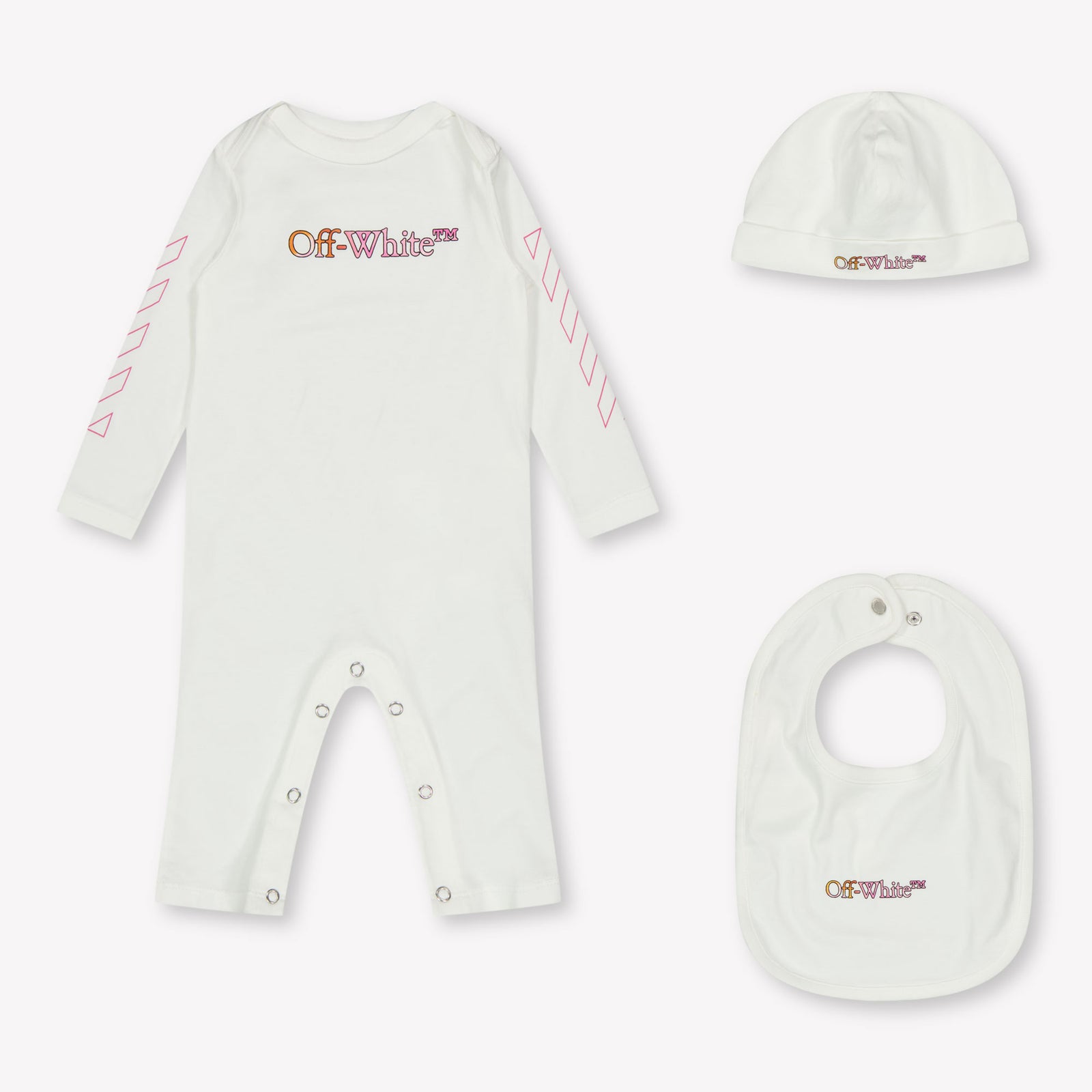 Off-White Baby Jongens Setje In Wit