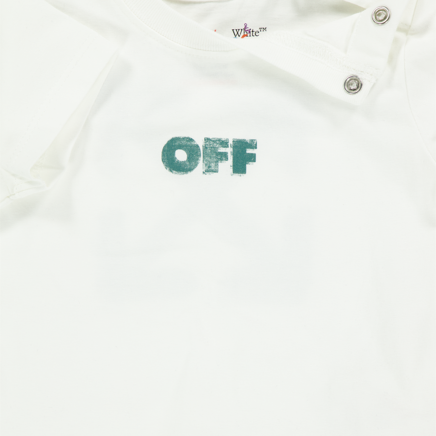 Off-White Baby Jongens T-Shirt In Wit