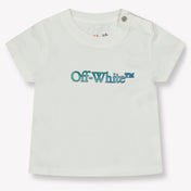 Off-White Baby Jongens T-Shirt In Wit