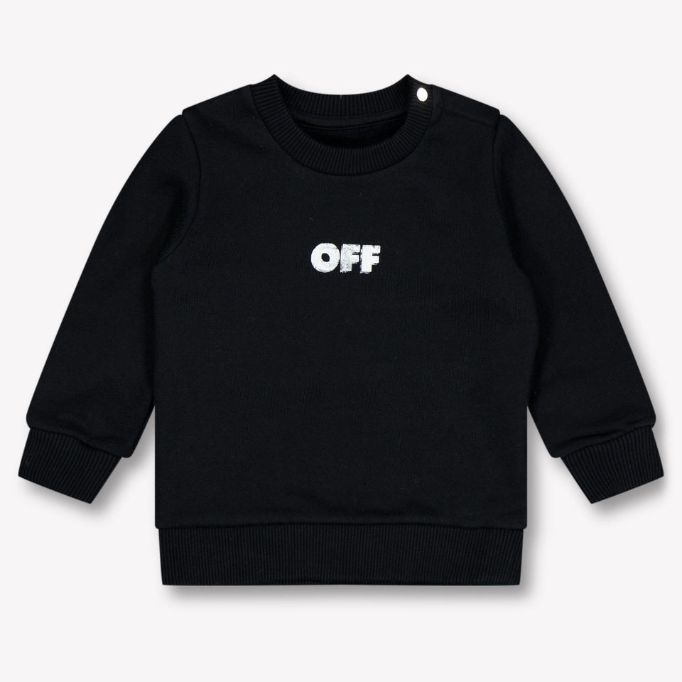 Off-White Baby Jongens Trui In Zwart