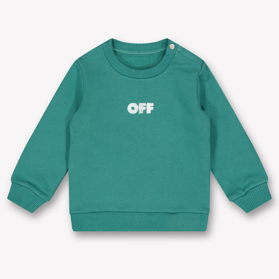 Off-White Baby Jongens Trui In Groen