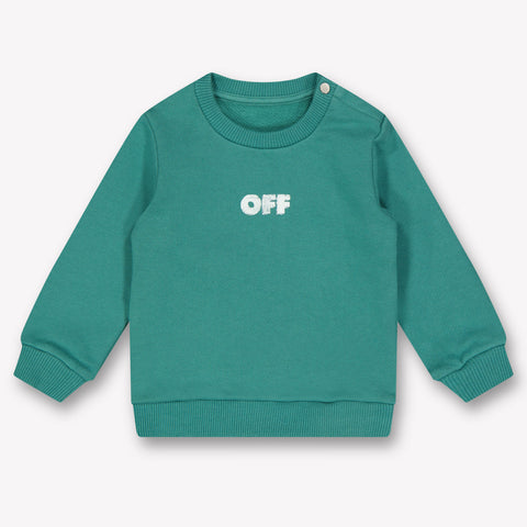 Off-White Baby Jongens Trui In Groen