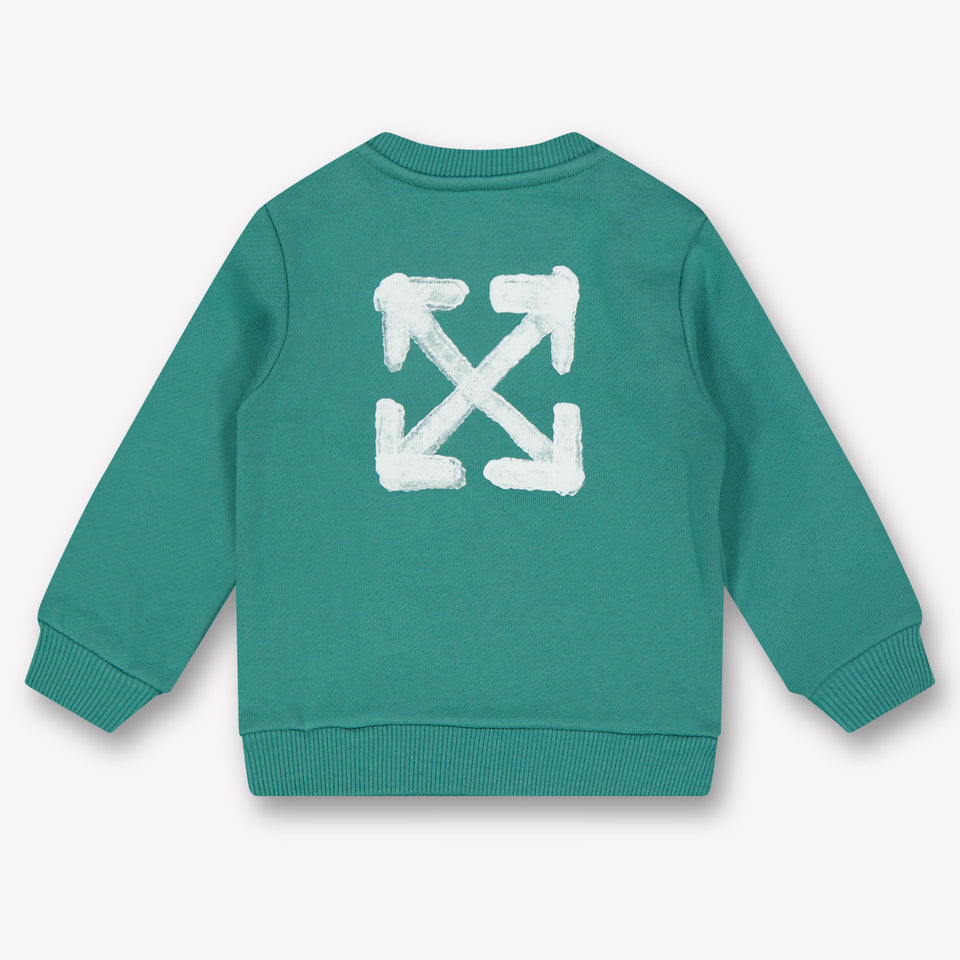 Off-White Baby Jongens Trui In Groen