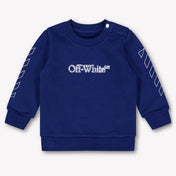 Off-White Baby Jongens Trui In Blauw