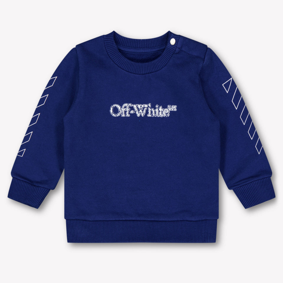 Off-White Baby Jongens Trui In Blauw