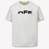 Off-White Kinder Jongens T-Shirt In Wit