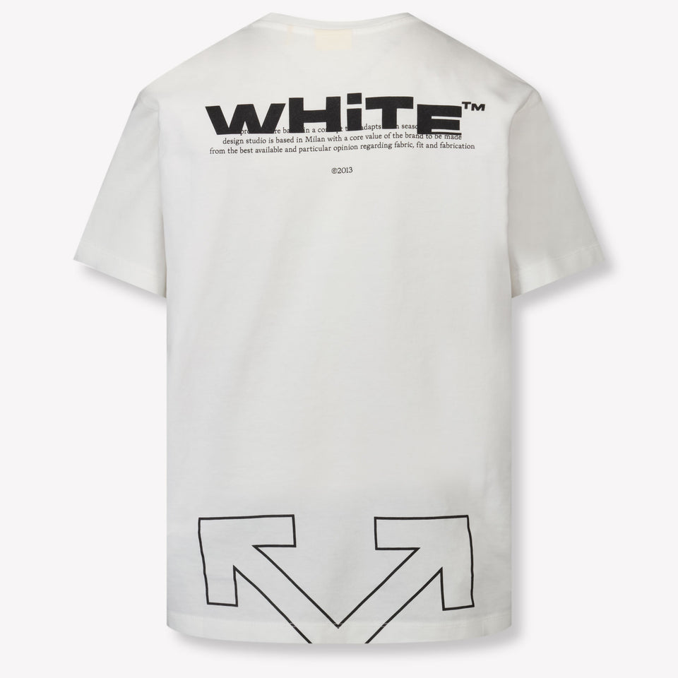 Off-White Kinder Jongens T-Shirt In Wit