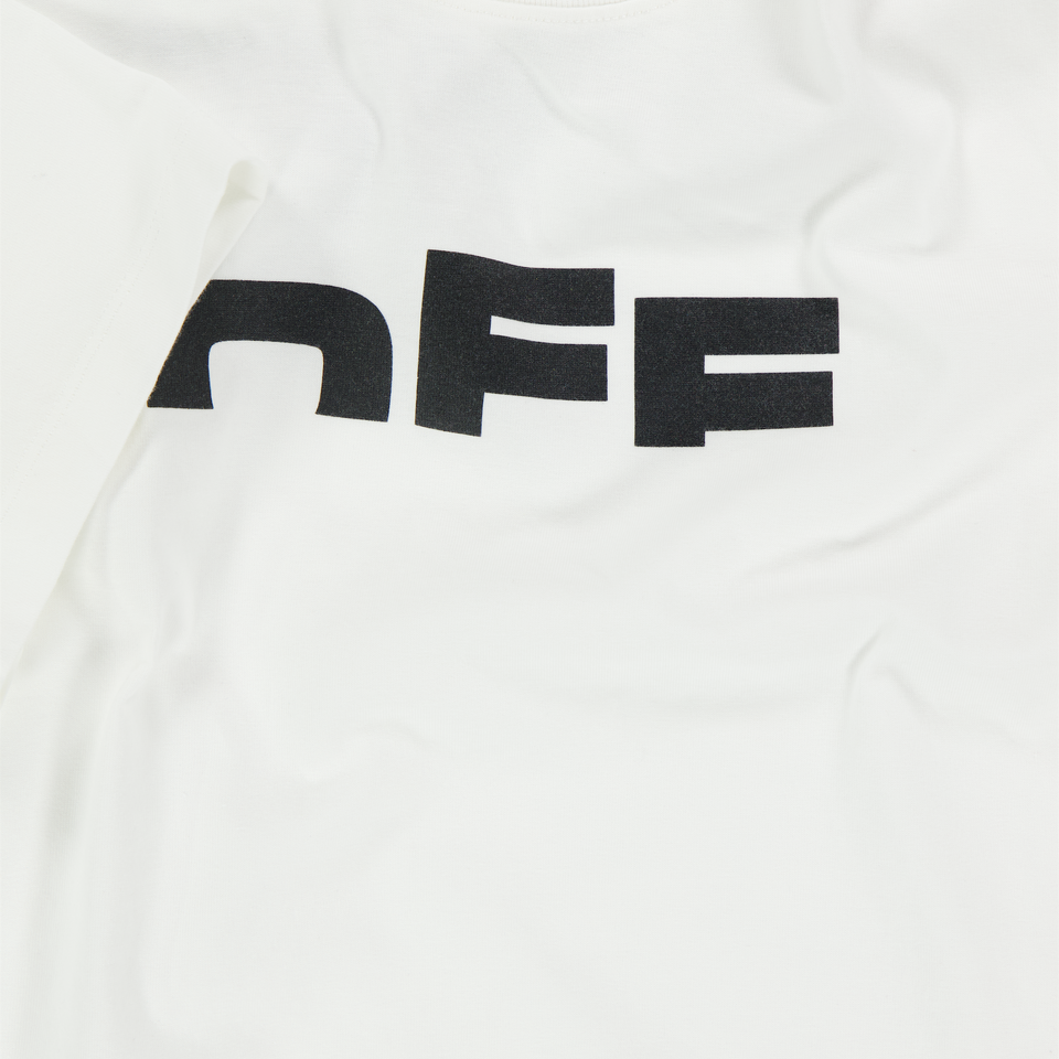 Off-White Kinder Jongens T-Shirt In Wit