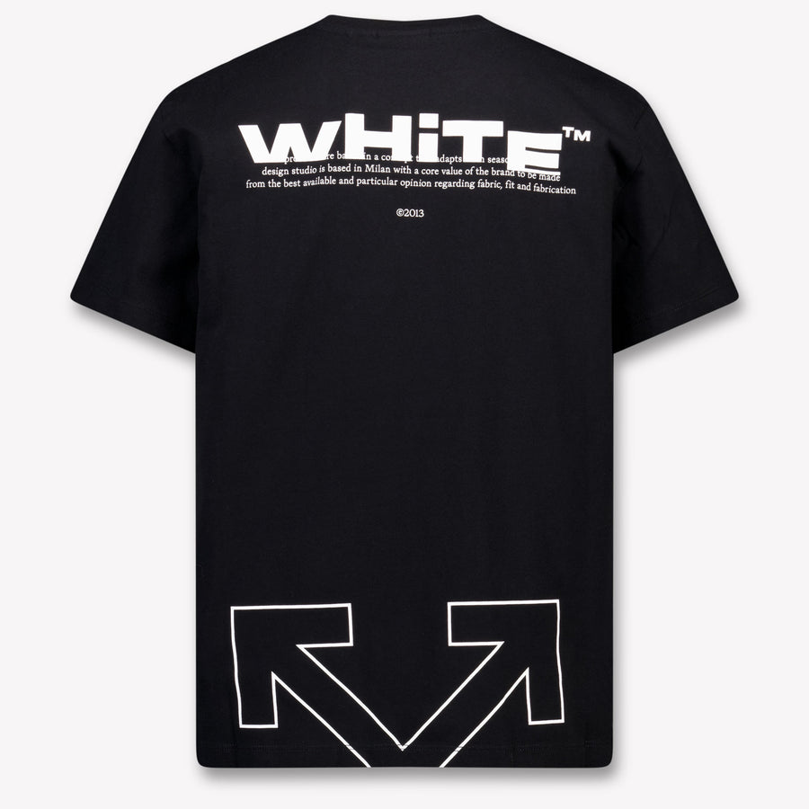 Off-White Kinder Jongens T-Shirt In Zwart