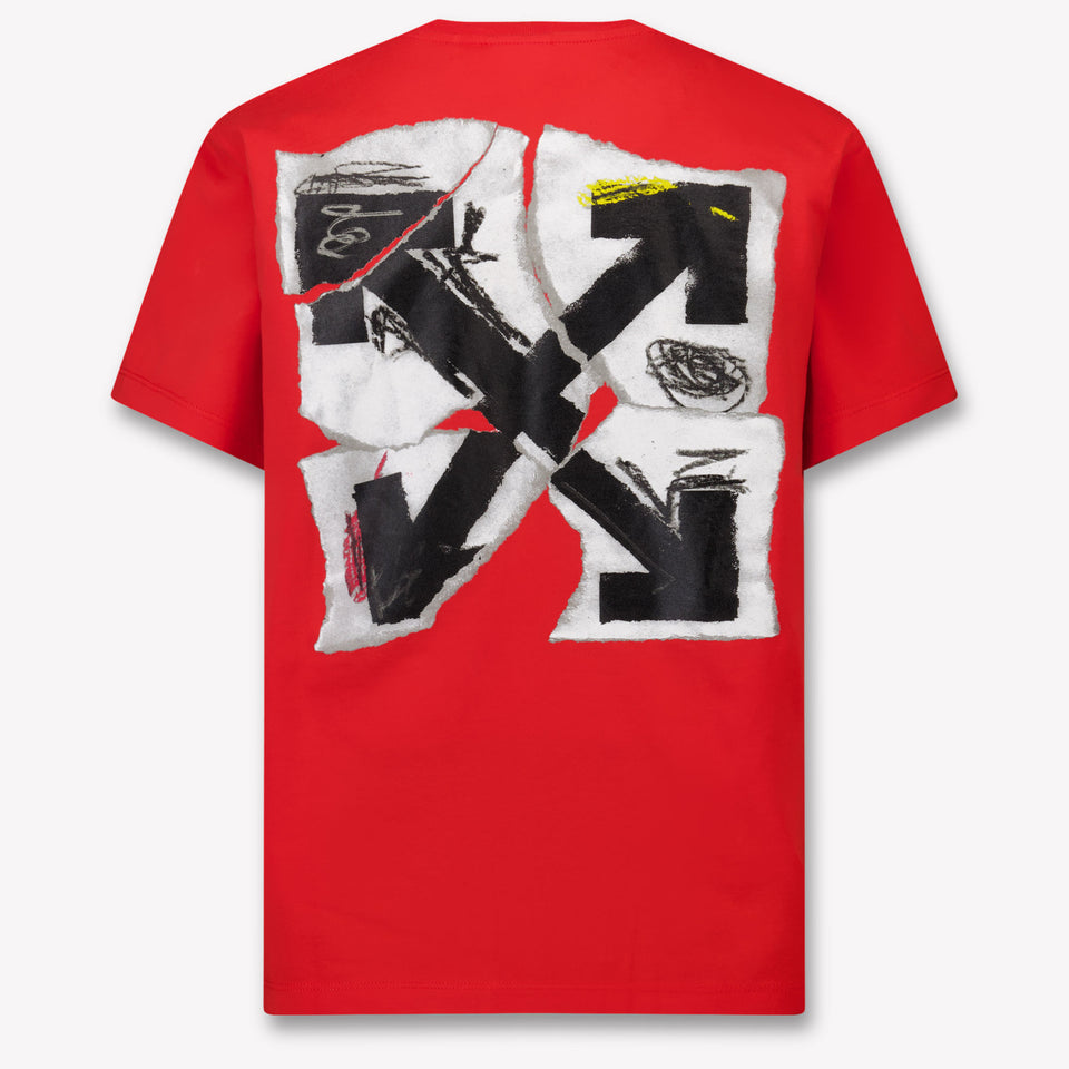 Off-White Kinder Jongens T-Shirt In Rood