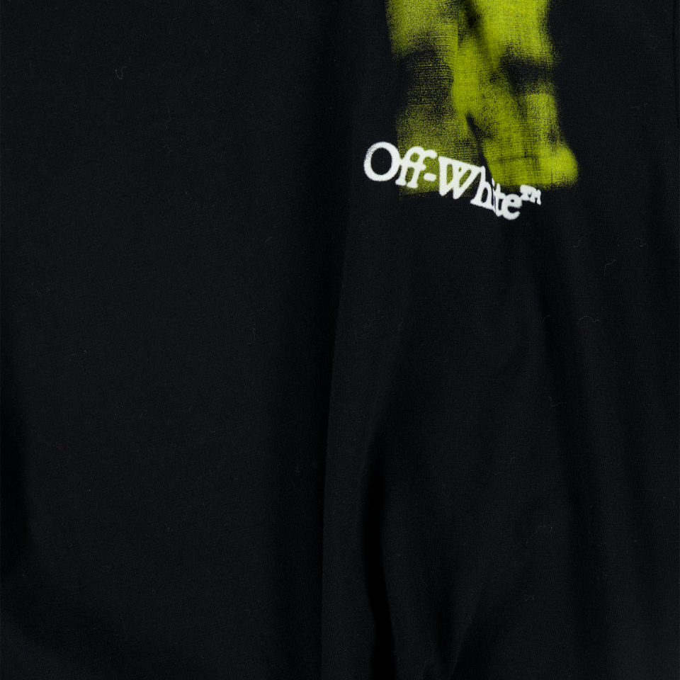Off-White Kinder Jongens T-Shirt In Zwart