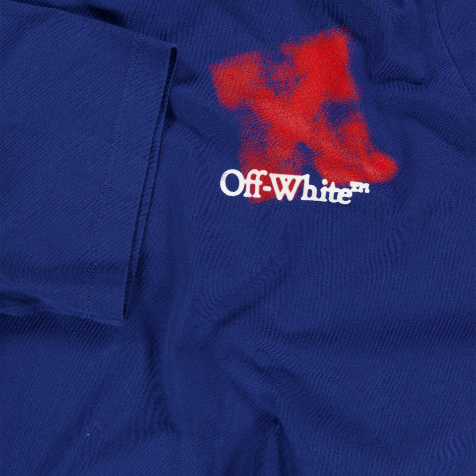 Off-White Kinder Jongens T-Shirt In Blauw