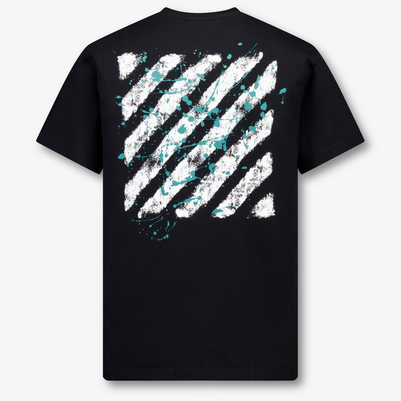 Off-White Kinder Jongens T-Shirt In Zwart