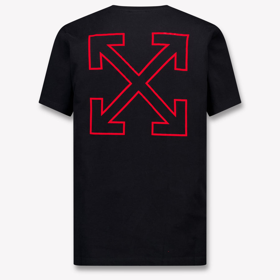 Off-White Kinder Jongens T-Shirt In Zwart