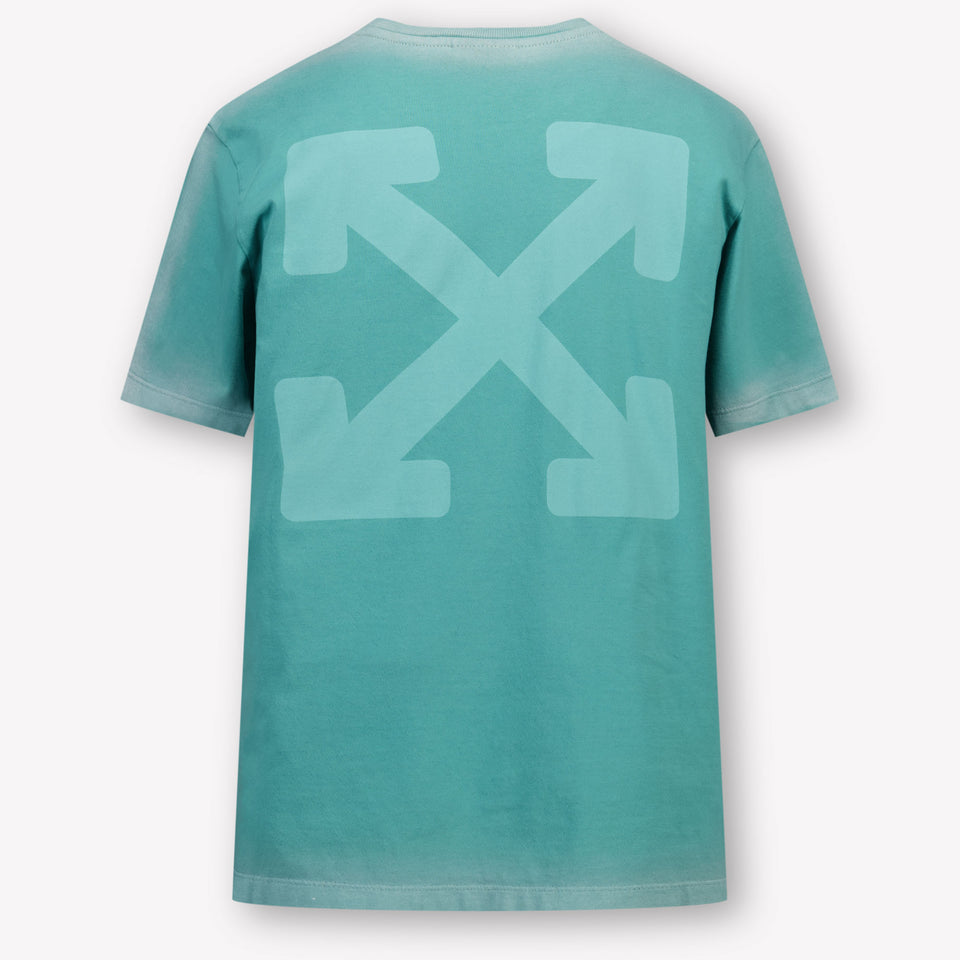 Off-White Kinder Jongens T-Shirt In Groen