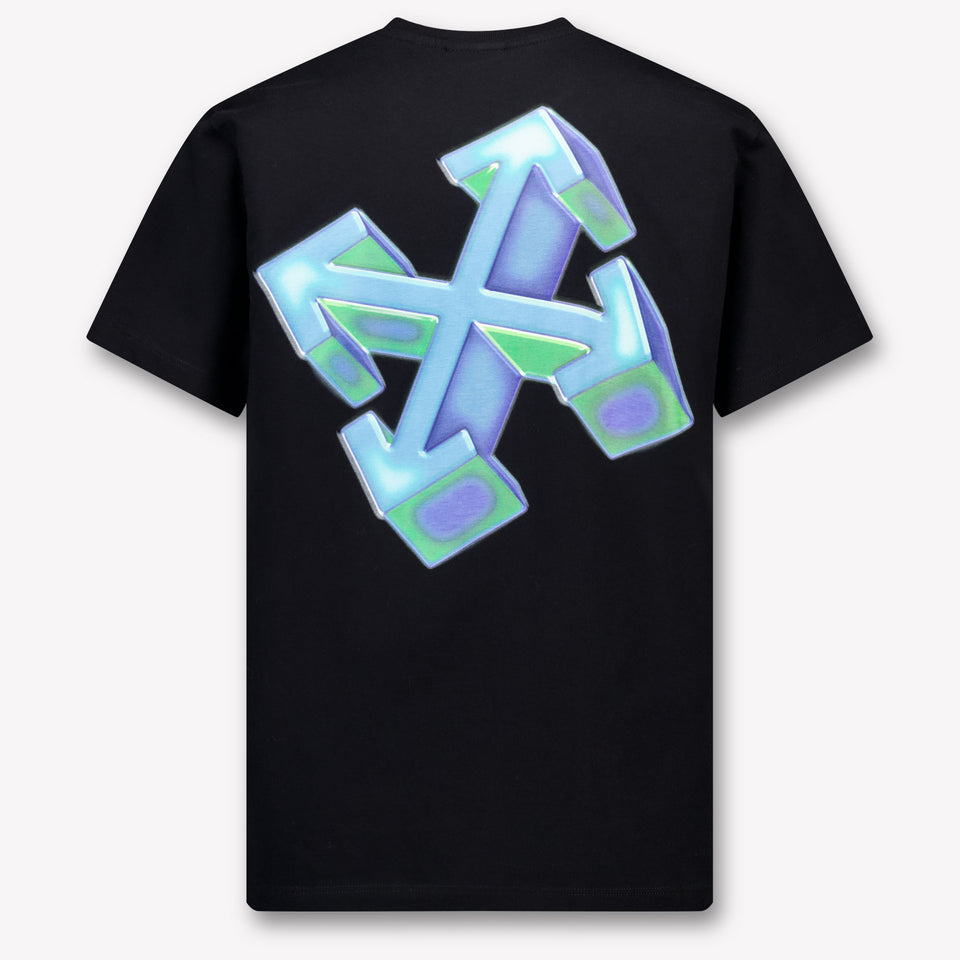 Off-White Kinder Jongens T-Shirt In Zwart