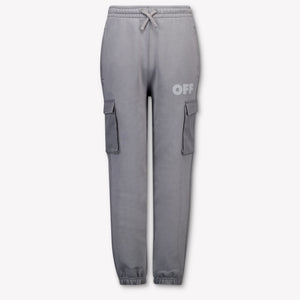 Off-White Kids Boys  Pants Dark Gray