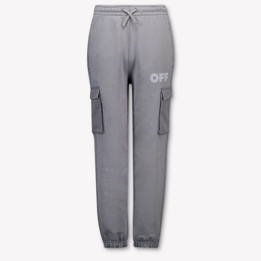Off-White Kids Boys  Pants Dark Gray