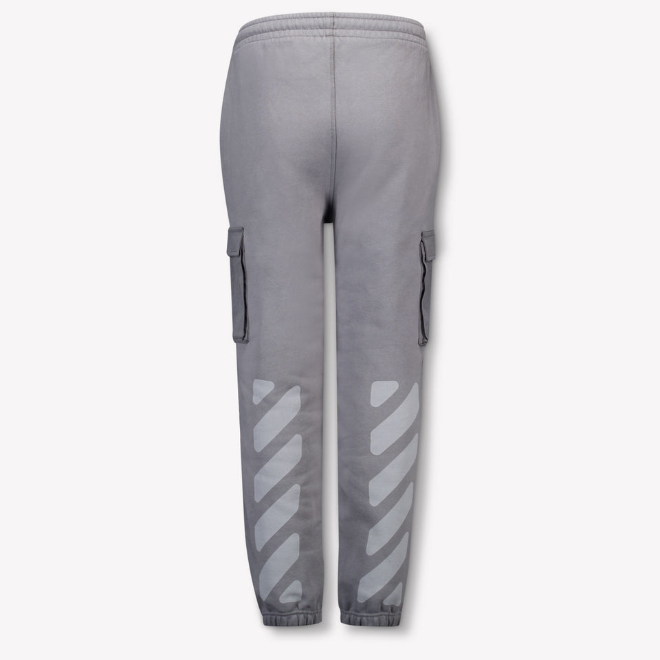 Off-White Kinder Jongens Broek In Donker Grijs
