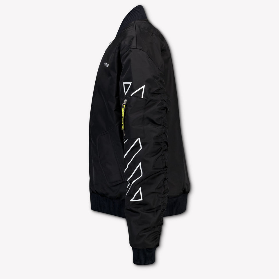 Off-White Kids Boys Winter Jacket  Black