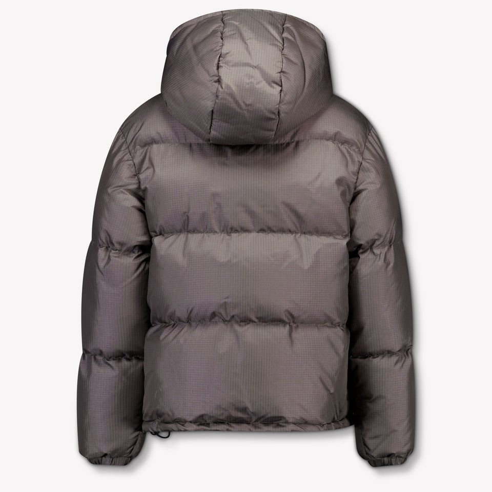 Off-White Kids Boys Winter Jacket  Dark Gray