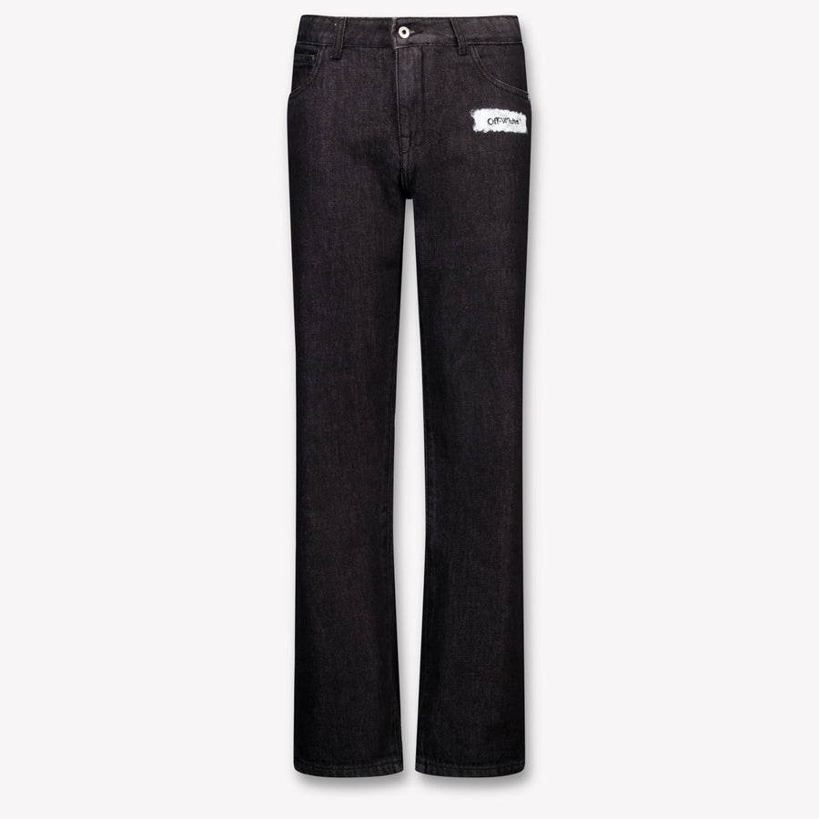 Off-White Kinder Jongens Jeans In Zwart