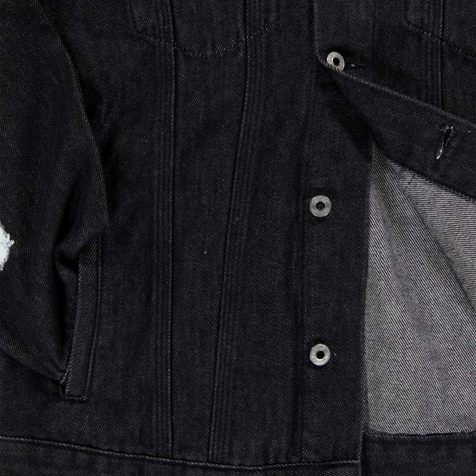 Off-White Kinder Jongens Spijkerjassen In Zwart